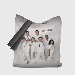 Сумка-шопер SCRUBS in white, цвет: 3D-принт