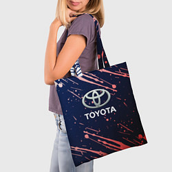 Сумка-шопер Toyota градиент, цвет: 3D-принт — фото 2