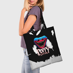 Сумка-шопер Poppy Playtime Перья, цвет: 3D-принт — фото 2