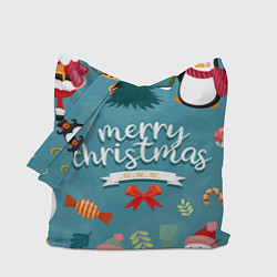 Сумка-шопер Merry Christmas from Eugenia, цвет: 3D-принт