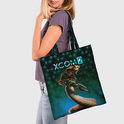 Сумка-шопер XCOM ИКС КОМ рептилия, цвет: 3D-принт — фото 2