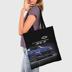 Сумка-шопер Chevrolet Camaro ZL1 Motorsport, цвет: 3D-принт — фото 2