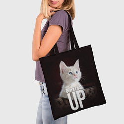 Сумка-шопер Kitten, dont look up!, цвет: 3D-принт — фото 2