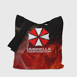 Сумка-шопер Umbrella Corporation пламя, цвет: 3D-принт
