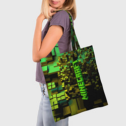 Сумка-шопер Minecraft, pattern 2022, цвет: 3D-принт — фото 2