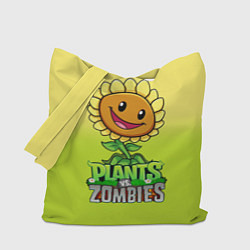 Сумка-шопер Plants vs Zombies - Подсолнух, цвет: 3D-принт
