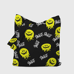 Сумка-шопер SMILE smile граффити, цвет: 3D-принт