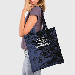 Сумка-шопер Subaru Pattern спорт, цвет: 3D-принт — фото 2