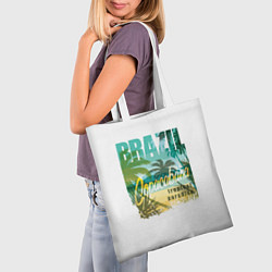 Сумка-шопер Тропический Рай Бразилии, цвет: 3D-принт — фото 2
