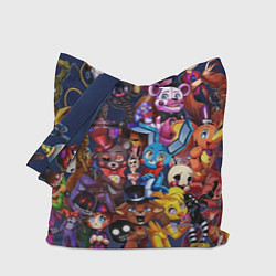 Сумка-шопер Cute Fnaf Pattern, цвет: 3D-принт