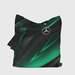 Сумка-шопер MERCEDES-BENZ AMG NEON STRIPES PETRONAS, цвет: 3D-принт