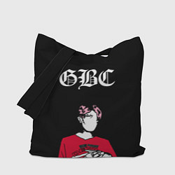 Сумка-шопер Lil Peep GBC Лил Пип Надпись, цвет: 3D-принт