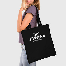 Сумка-шопер Узор Black Jorman Air Dope Street Market, цвет: 3D-принт — фото 2