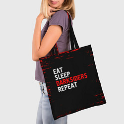 Сумка-шопер Eat Sleep Darksiders Repeat Краска, цвет: 3D-принт — фото 2