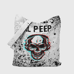 Сумка-шоппер Lil Peep ЧЕРЕП Краска