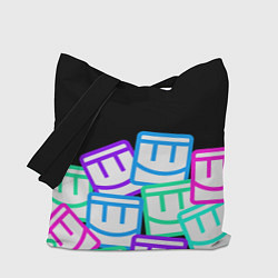 Сумка-шоппер Разноцветные лого REC ROOM
