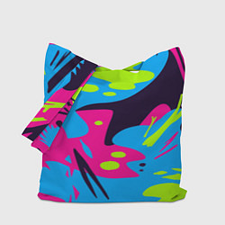 Сумка-шопер Color abstract pattern Summer, цвет: 3D-принт