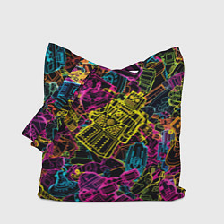 Сумка-шопер Cyber space pattern Fashion 3022, цвет: 3D-принт