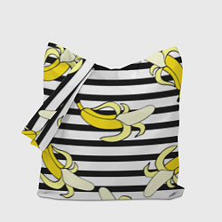 Сумка-шопер Banana pattern Summer, цвет: 3D-принт