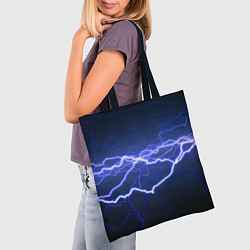 Сумка-шопер Lightning Fashion 2025 Neon, цвет: 3D-принт — фото 2