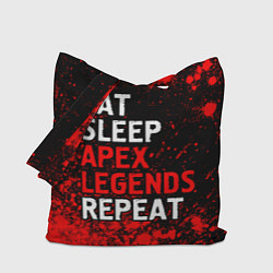 Сумка-шопер Eat Sleep Apex Legends Repeat Краска, цвет: 3D-принт