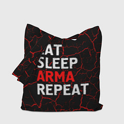 Сумка-шоппер Eat Sleep ARMA Repeat Трещины