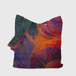 Сумка-шоппер Разноцветный абстрактный дым