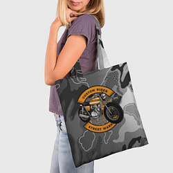 Сумка-шопер Moto-sport Мотоцикл, цвет: 3D-принт — фото 2