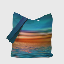Сумка-шопер Море с размытым фоном, цвет: 3D-принт