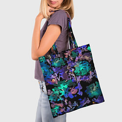 Сумка-шопер Floral pattern Summer night Fashion trend 2025, цвет: 3D-принт — фото 2