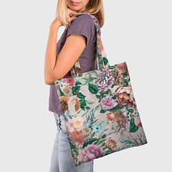 Сумка-шопер Color floral pattern Expressionism Summer, цвет: 3D-принт — фото 2