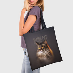 Сумка-шопер Maine cat, цвет: 3D-принт — фото 2