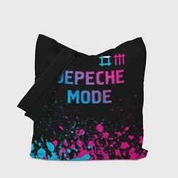 Сумка-шопер Depeche Mode Neon Gradient, цвет: 3D-принт