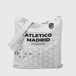 Сумка-шопер Atletico Madrid Champions Униформа, цвет: 3D-принт