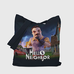 Сумка-шопер Hello Neighbor игра Привет сосед, цвет: 3D-принт