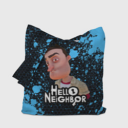 Сумка-шопер Hello Neighbor Привет сосед Ник Рот, цвет: 3D-принт
