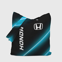 Сумка-шопер Honda неоновые лампы, цвет: 3D-принт