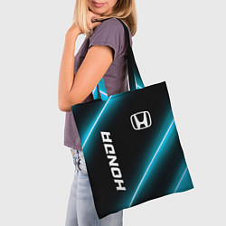 Сумка-шопер Honda неоновые лампы, цвет: 3D-принт — фото 2