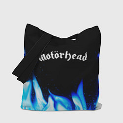 Сумка-шопер Motorhead blue fire, цвет: 3D-принт