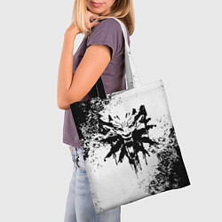 Сумка-шопер The Witcher логотип и краска, цвет: 3D-принт — фото 2