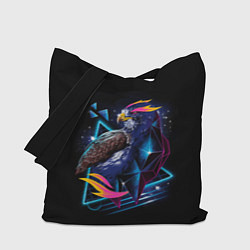 Сумка-шопер Неоновая птица - Арт, цвет: 3D-принт