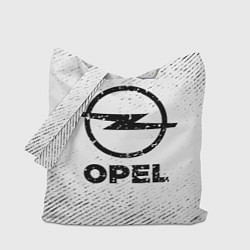 Сумка-шоппер Opel с потертостями на светлом фоне