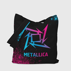 Сумка-шоппер Metallica - neon gradient