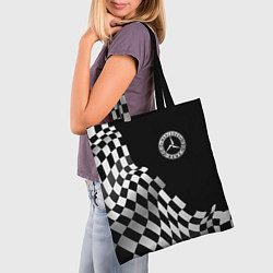 Сумка-шопер Mercedes racing flag, цвет: 3D-принт — фото 2