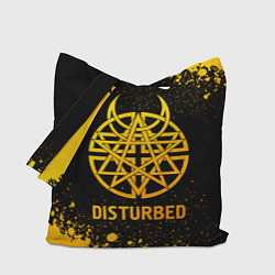 Сумка-шоппер Disturbed - gold gradient