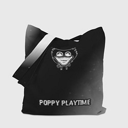 Сумка-шоппер Poppy Playtime glitch на темном фоне: символ сверх