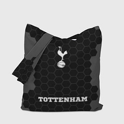 Сумка-шоппер Tottenham sport на темном фоне: символ, надпись