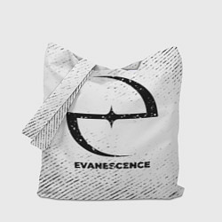 Сумка-шопер Evanescence с потертостями на светлом фоне, цвет: 3D-принт