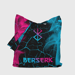 Сумка-шоппер Berserk - neon gradient: символ, надпись