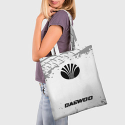 Сумка-шопер Daewoo speed шины на светлом: символ, надпись, цвет: 3D-принт — фото 2